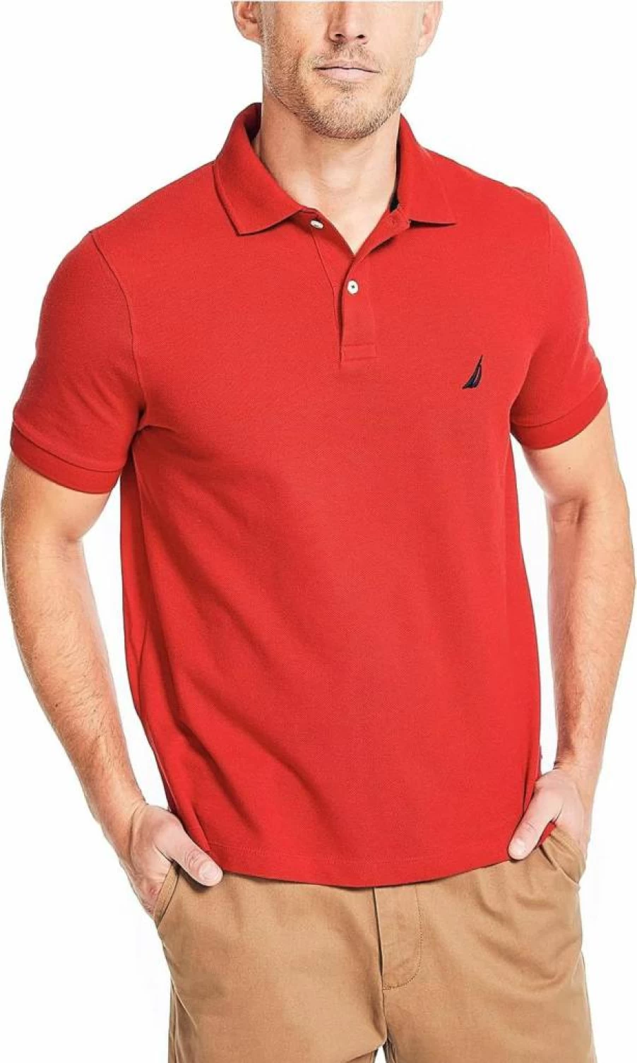 Nautica Men's Classic Fit Deck Polo Shirt - Casual Short Sleeve Cotton Top for Men