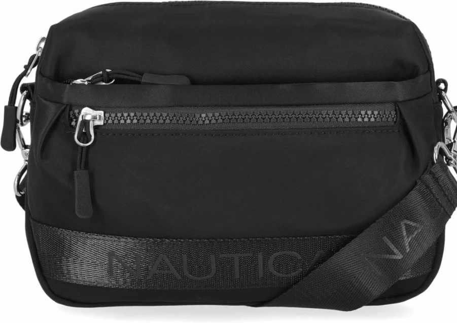 Nautica Adjustable Nylon Crossbody Bag with Detachable Strap – Lightweight Belt Bag for Men & Women