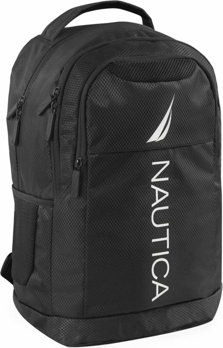 Nautica 18 Inch Black Laptop Backpack - Durable Water-Resistant Travel & School Bag