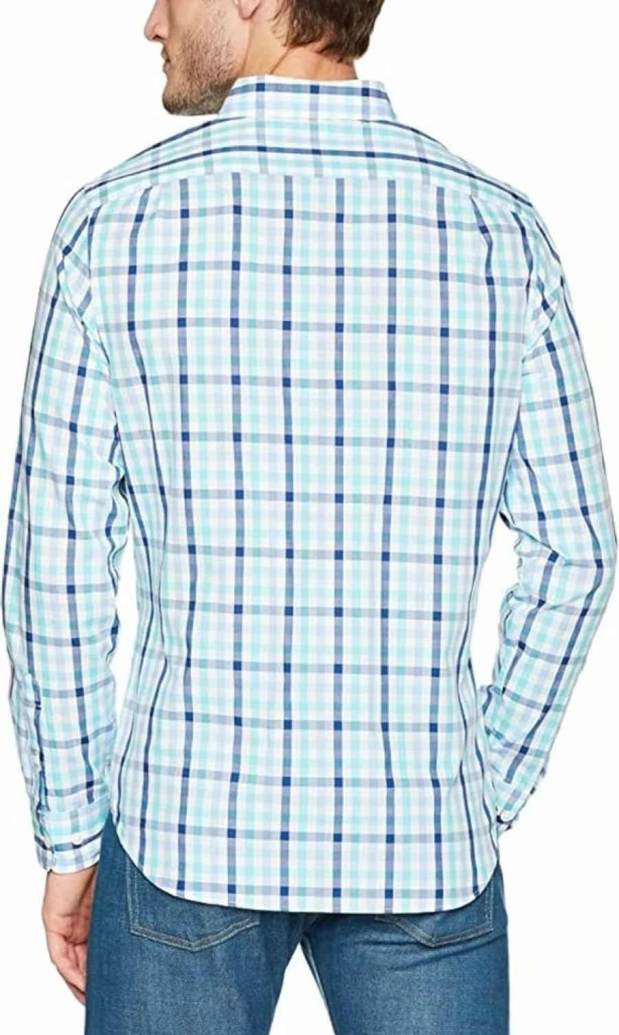 Nautica Men's Long Sleeve Button-Down Shirt - Wrinkle Resistant Casual Dress Shirt for Men