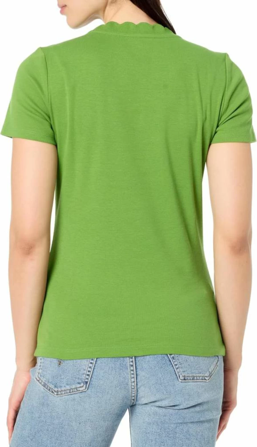 Nautica Women's Classic Solid Color Short Sleeve Crew Neck Cotton T-Shirt