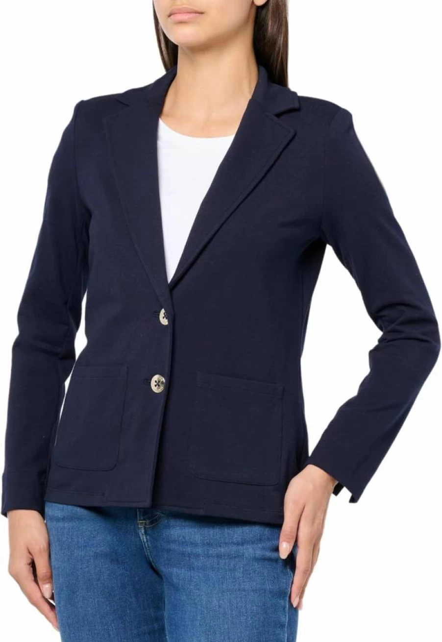 Nautica Women's Lightweight Knit Blazer Jacket – Stylish Casual Office Wear