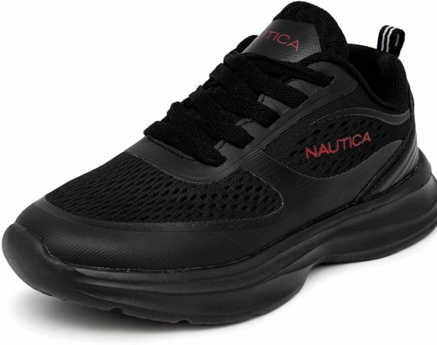 Nautica Kids' Running Shoes for Boys & Girls - Comfortable Lace-Up & Bungee Sneakers for Toddler, Little & Big Kids - Max Cushion Walking Shoes