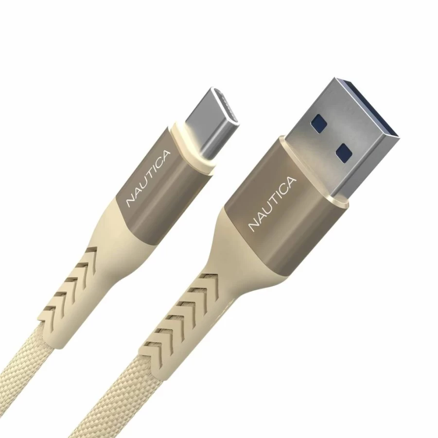 Nautica USB-C to USB-A Fast Charging Cable 4.5A Compatible with Samsung Galaxy S9 S10 S10+, LG V20 G5 G6, PS5 Controller and More