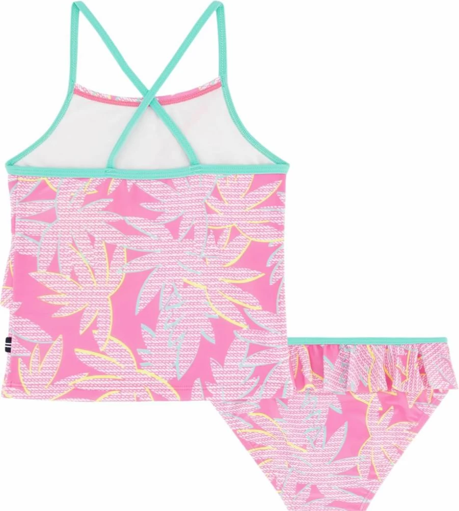 Nautica Girls' UPF 50+ Two-Piece Bikini Swimsuit Set - Quick-Dry Sun Protective Bathing Suit for Kids