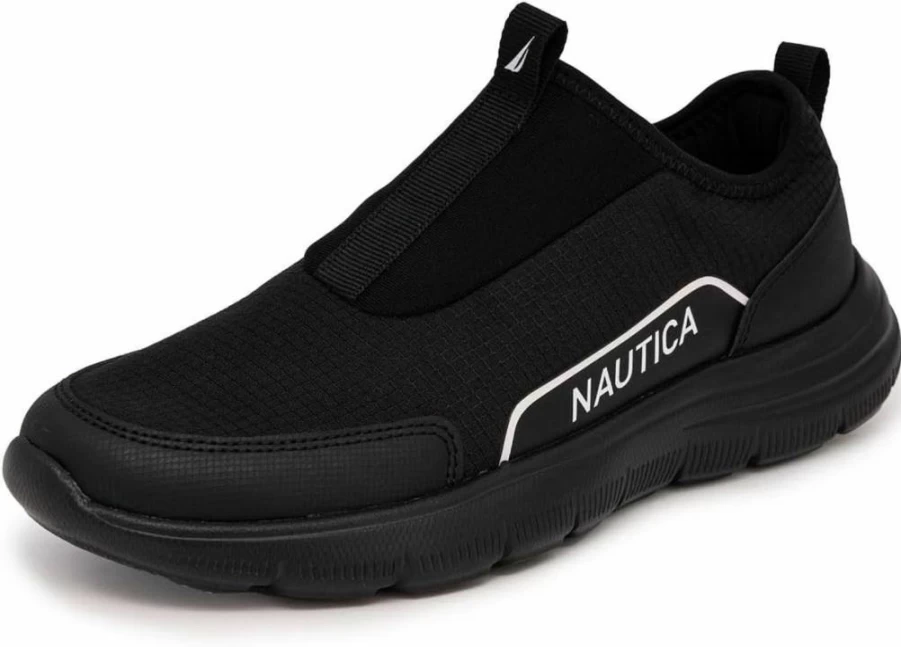 Nautica Women's Slip-On Running Sneakers - Lightweight Comfortable Walking Shoes for Everyday Casual Wear