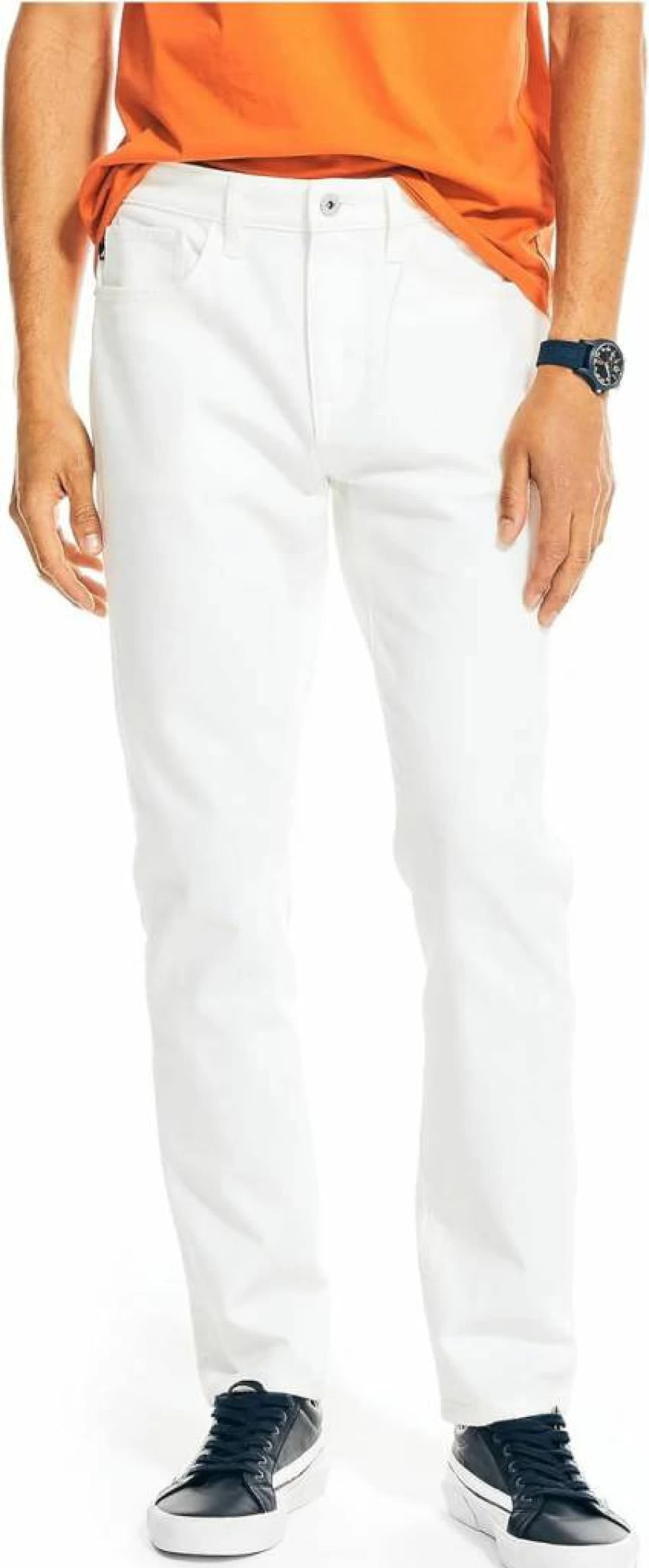 Nautica Men's Slim Fit Stretch Denim Jeans for Athletic Build Comfort and Style