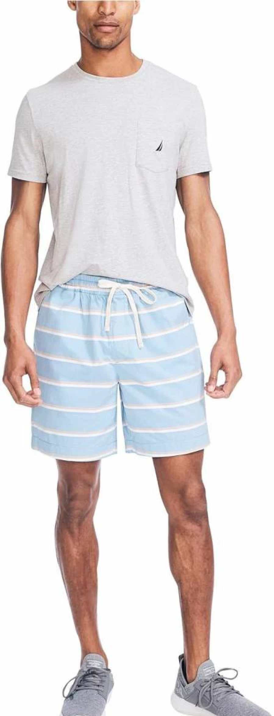 Nautica Men's 7-Inch Classic Fit Boardwalk Swim Shorts for Summer Comfort
