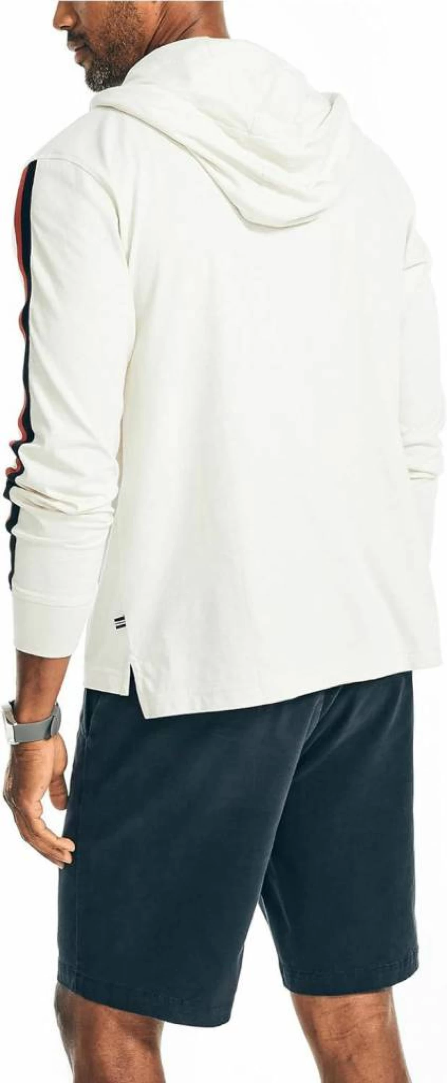 Nautica Men's Sustainable Cotton Pullover Hoodie - Eco-Friendly Casual Sweatshirt