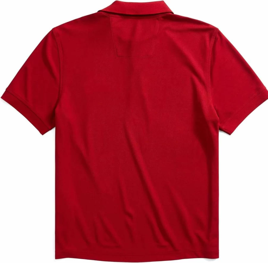 Nautica Men's NavTech Stripe Collar Polo Shirt - Classic Fit Performance Golf Polo for Men