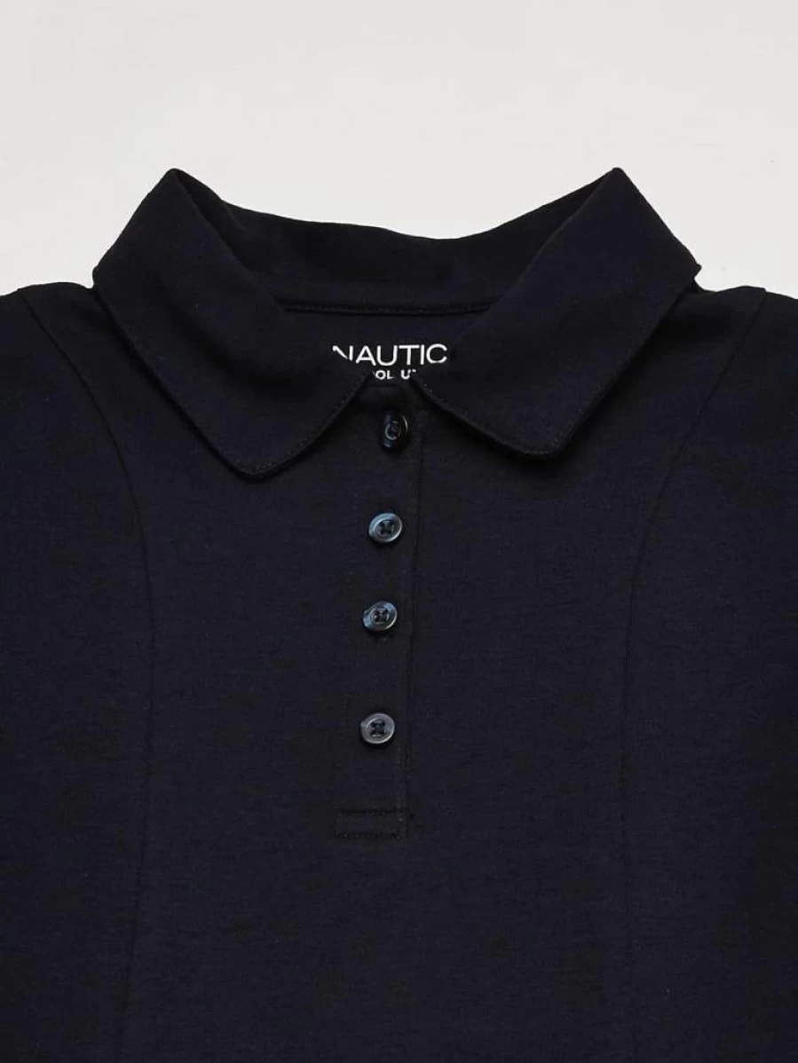 Nautica Girls' Short Sleeve Polo Dress for School Uniforms | Classic Comfort Style