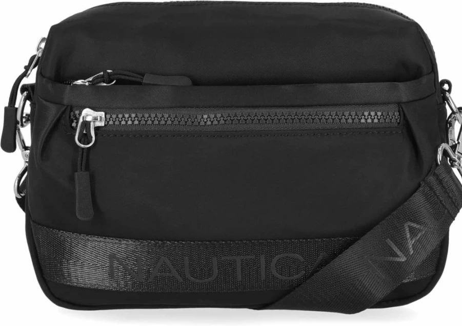 Nautica Adjustable Nylon Crossbody Bag with Detachable Strap – Lightweight Belt Bag for Men & Women