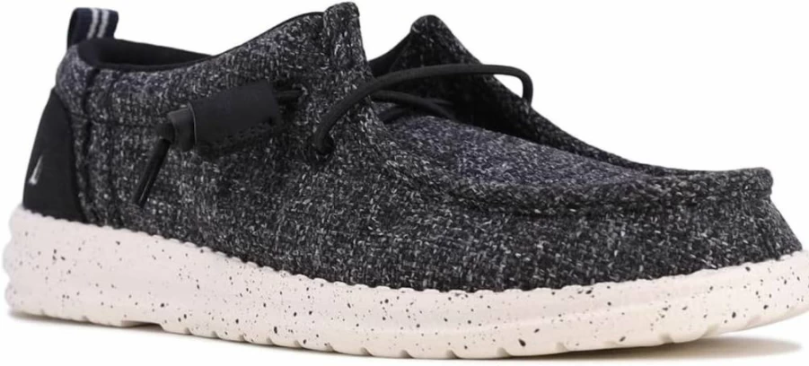 Nautica Boys' Comfortable Lightweight Boat Shoes for Kids - Casual Lace-Up Sneakers in Little Kid & Big Kid Sizes - Rushford Collection