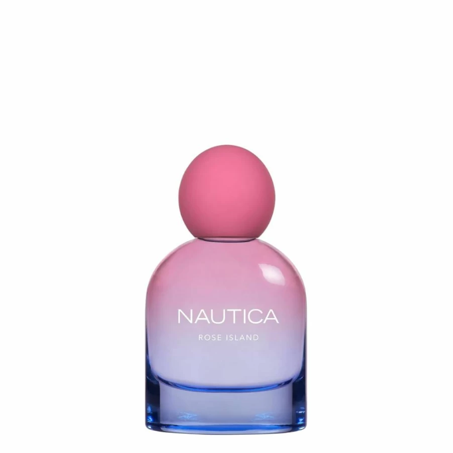 Nautica For Her Rose Island Body Mist for Women - 8.4 Fl Oz, Long Lasting Vegan Fragrance with Lemon, Rose & Musk Notes, Mood-Boosting Perfume Spray