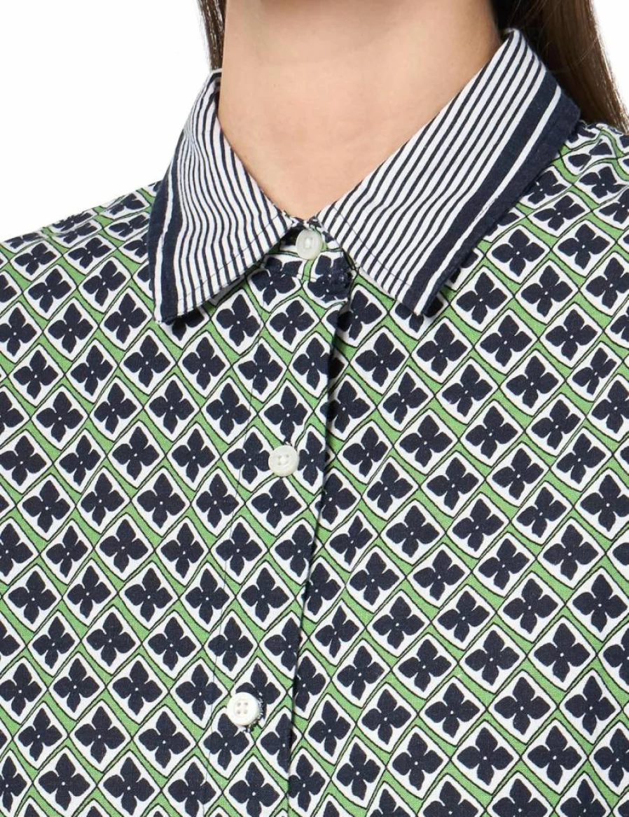 Nautica Women's Linen Blend Long Sleeve Button-Down Shirt – Classic Casual Top for Women