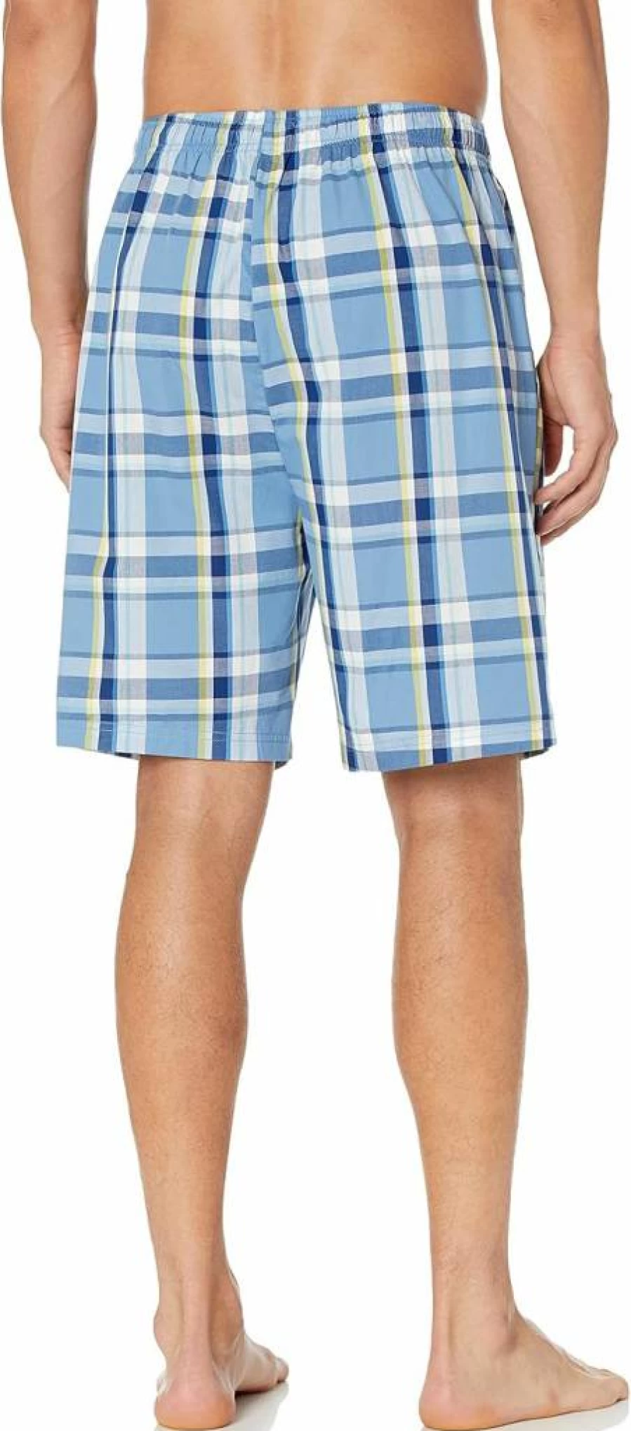 Nautica Men's 100% Cotton Elastic Waist Sleep Shorts - Soft Woven Pajama Shorts for Comfortable Nightwear