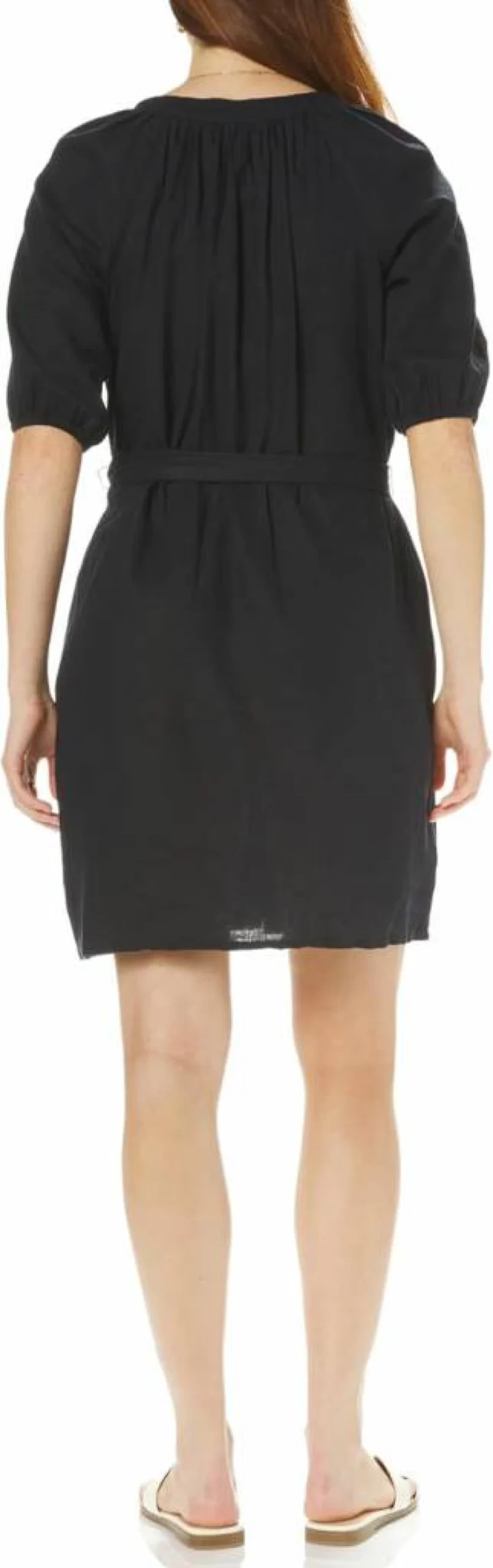 Nautica Women's Linen Blend Mini Dress - Short Sleeve Summer Casual Dress