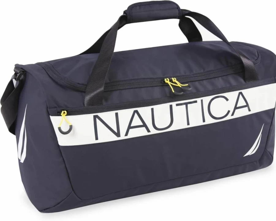 Nautica 24-Inch Sport Duffel Bag - Water-Resistant Travel Gym Duffle for Men & Women