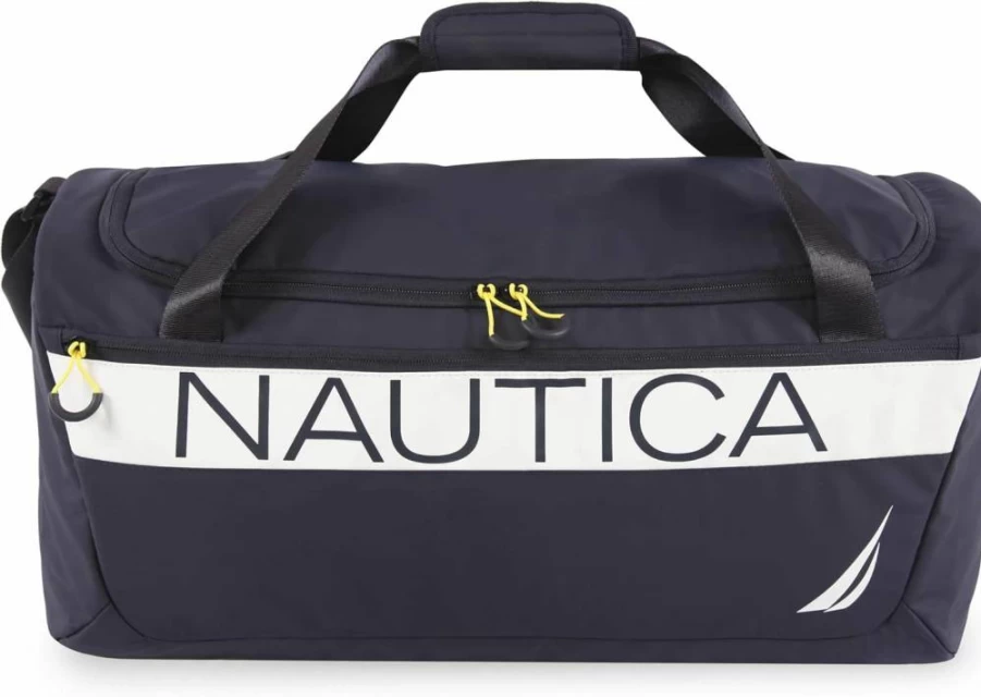 Nautica 24-Inch Sport Duffel Bag - Water-Resistant Travel Gym Duffle for Men & Women