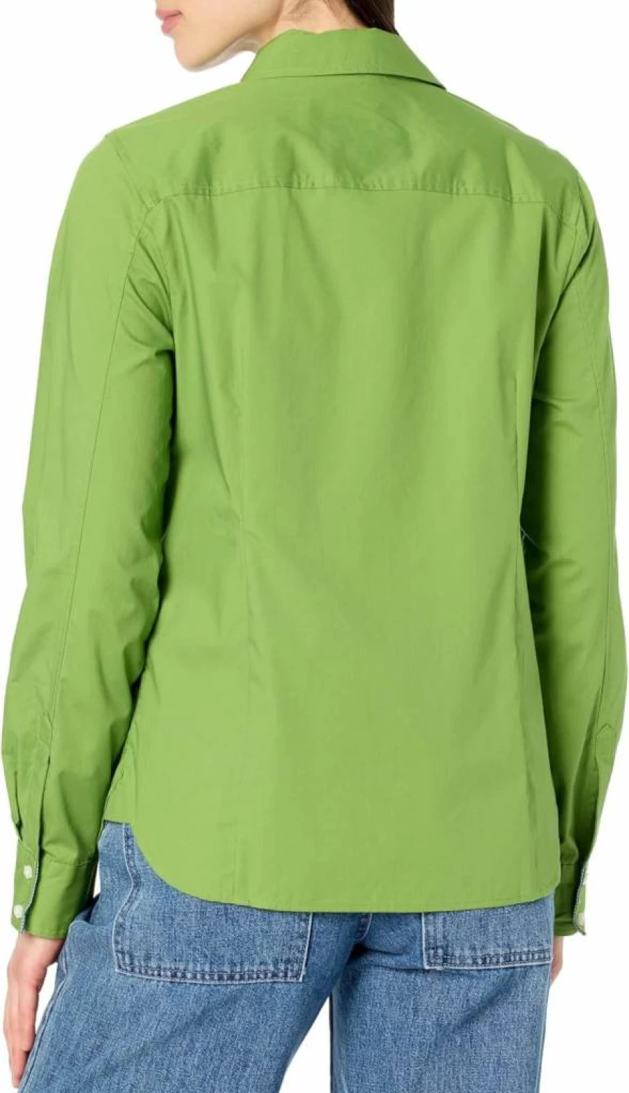 Nautica Women's Casual Long Sleeve Button-Down Shirt with Roll-Up Cuff Detail
