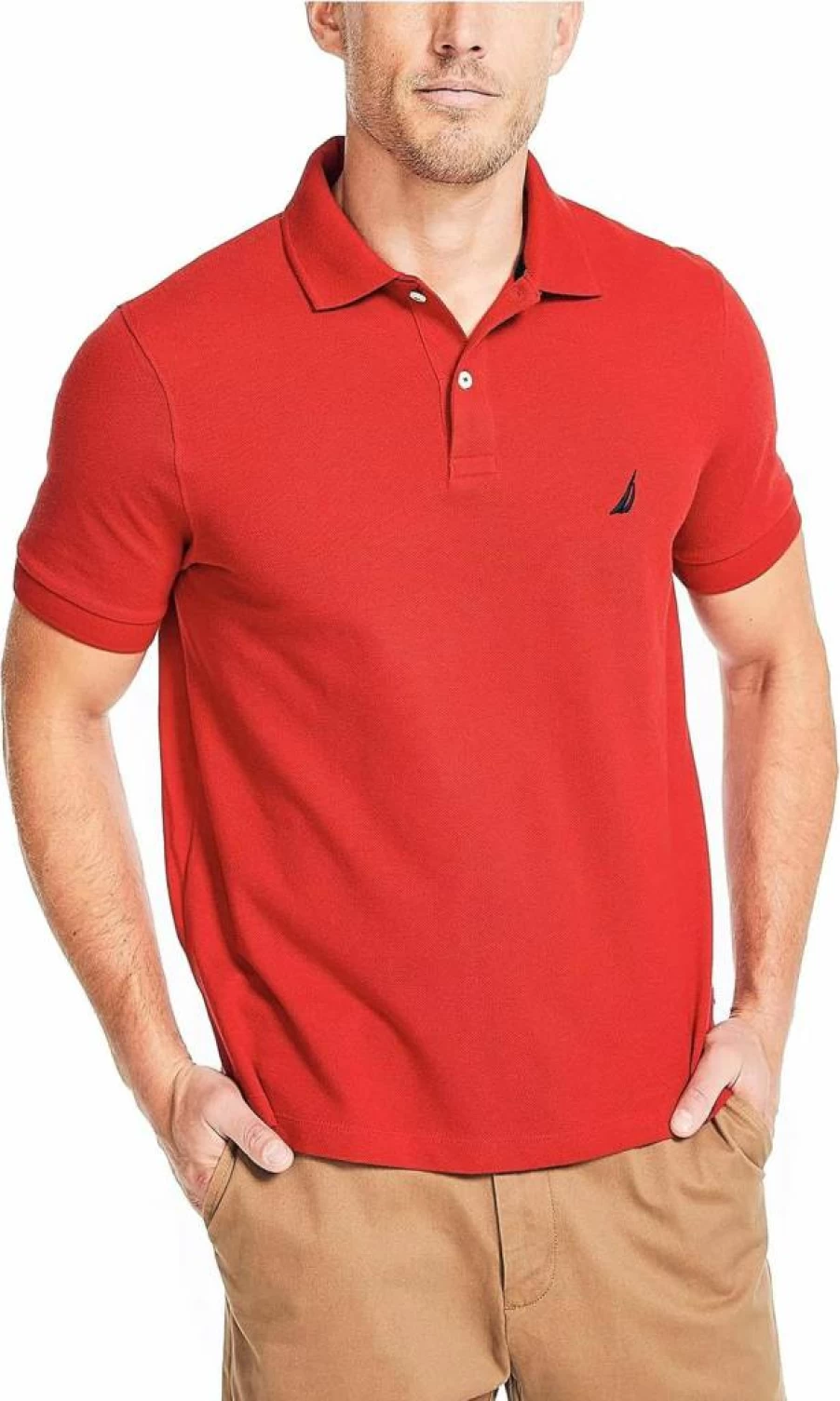 Nautica Men's Classic Fit Deck Polo Shirt - Casual Short Sleeve Cotton Top for Men