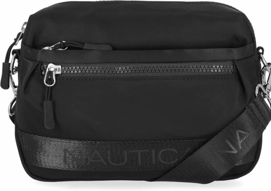 Nautica Adjustable Nylon Crossbody Bag with Detachable Strap – Lightweight Belt Bag for Men & Women