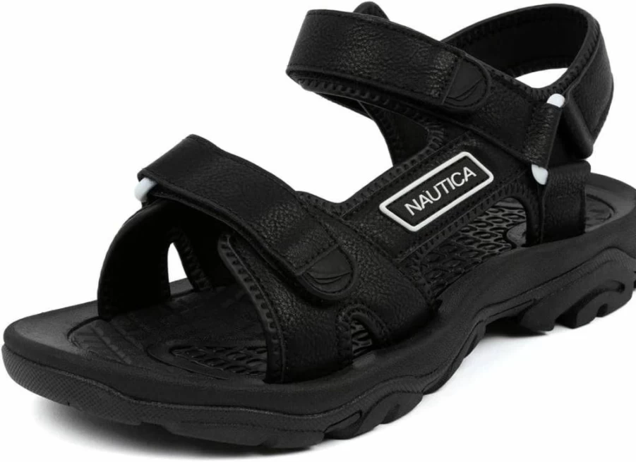 Nautica Men's Adjustable Sport Sandals - Comfortable Hiking & Walking Open-Toe Sandals with Cushioned Sole for Athletic Outdoor Activities