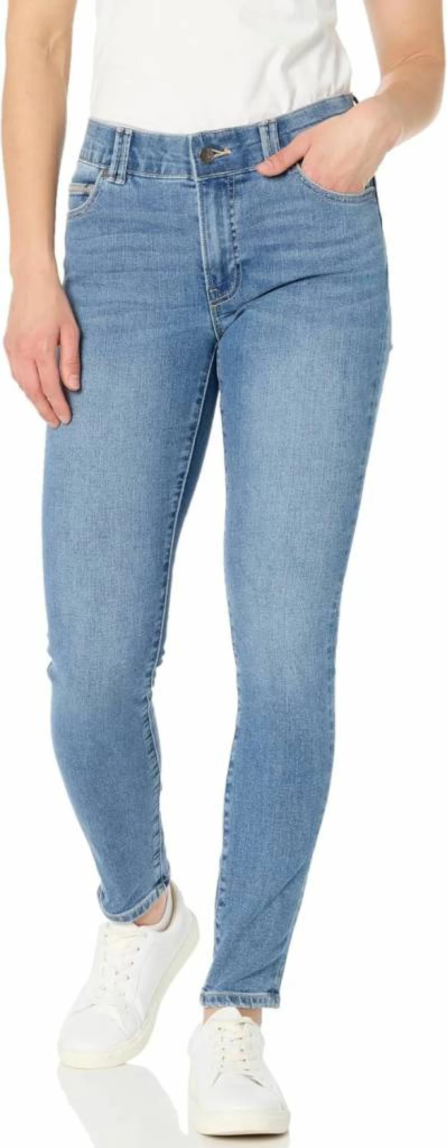 Nautica Women's High Waist Skinny Jeans Mid Rise Stretch Denim Pants