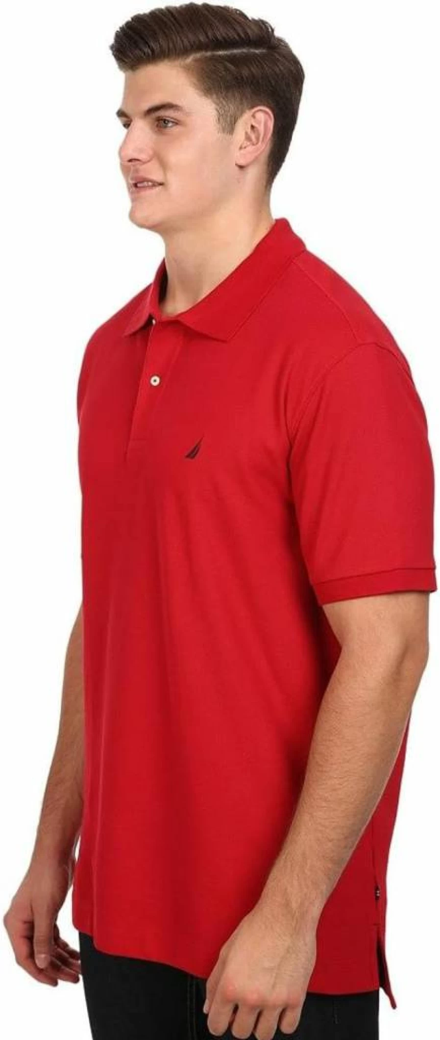 Nautica Men's Big & Tall Deck Polo Shirt - Classic Fit Performance Tee for Men