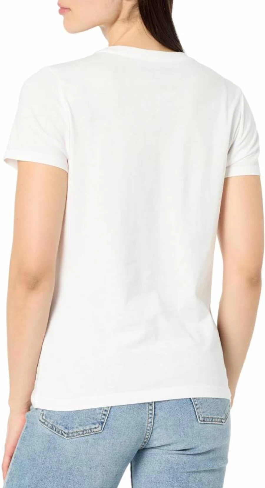 Nautica Women's Striped Short Sleeve T-Shirt with Logo - Classic Crewneck Top for Women
