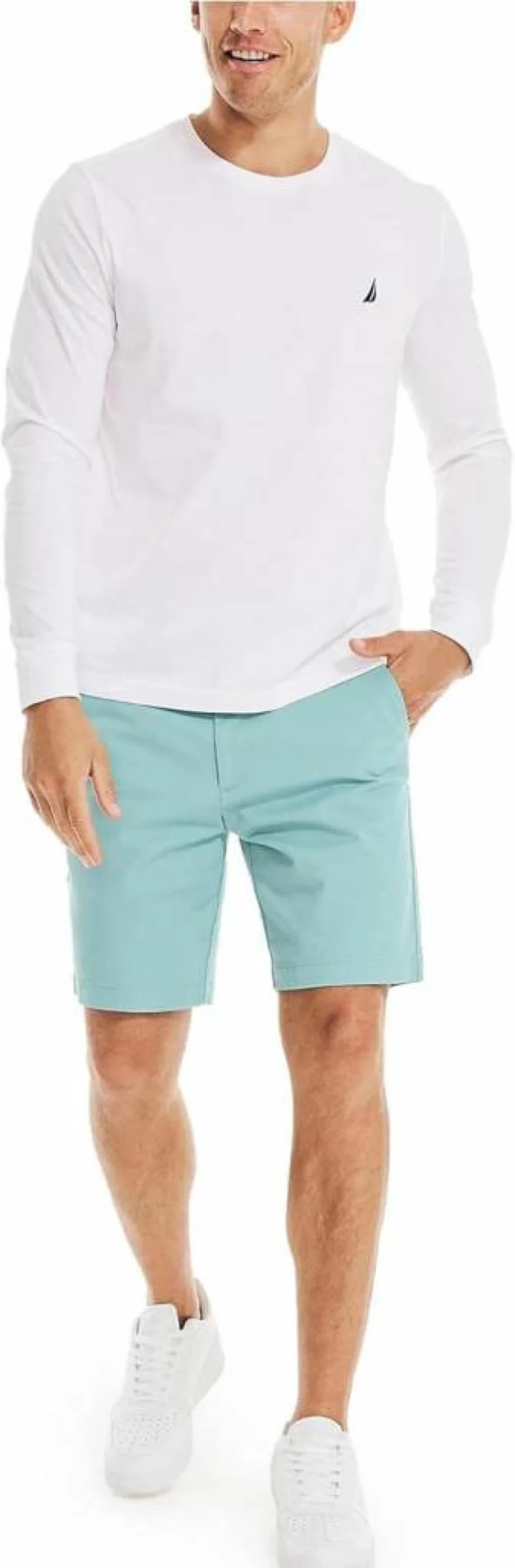 Nautica Men's 8.5 Inch Deck Shorts Casual Swimwear Quick-Dry Beach Shorts