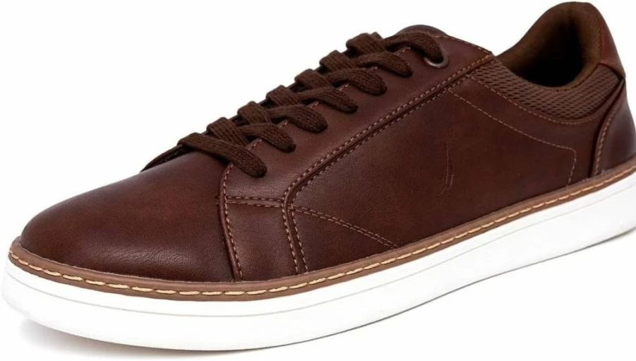 Nautica Men's Classic Lace-Up Low Top Sneakers - Casual Fashion Loafers in Medium & Wide Width Sizes