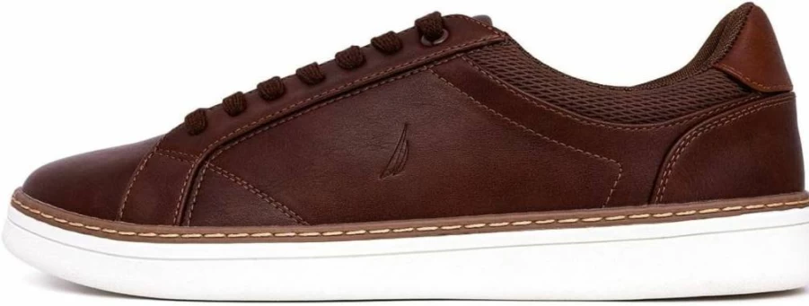 Nautica Men's Classic Lace-Up Low Top Sneakers - Casual Fashion Loafers in Medium & Wide Width Sizes