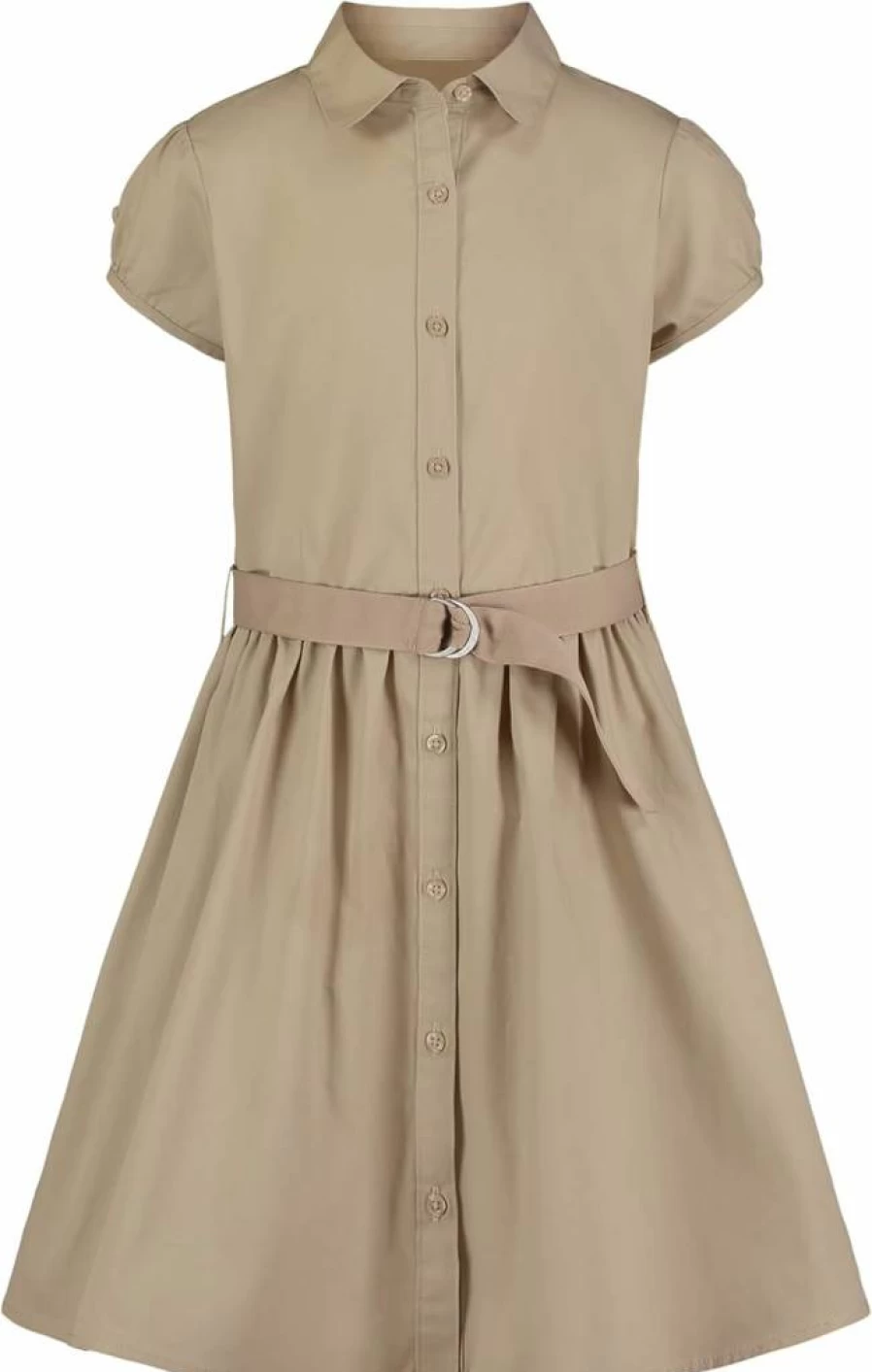 Nautica Girls' Short Sleeve Shirtdress for School Uniform | Classic Comfort Style