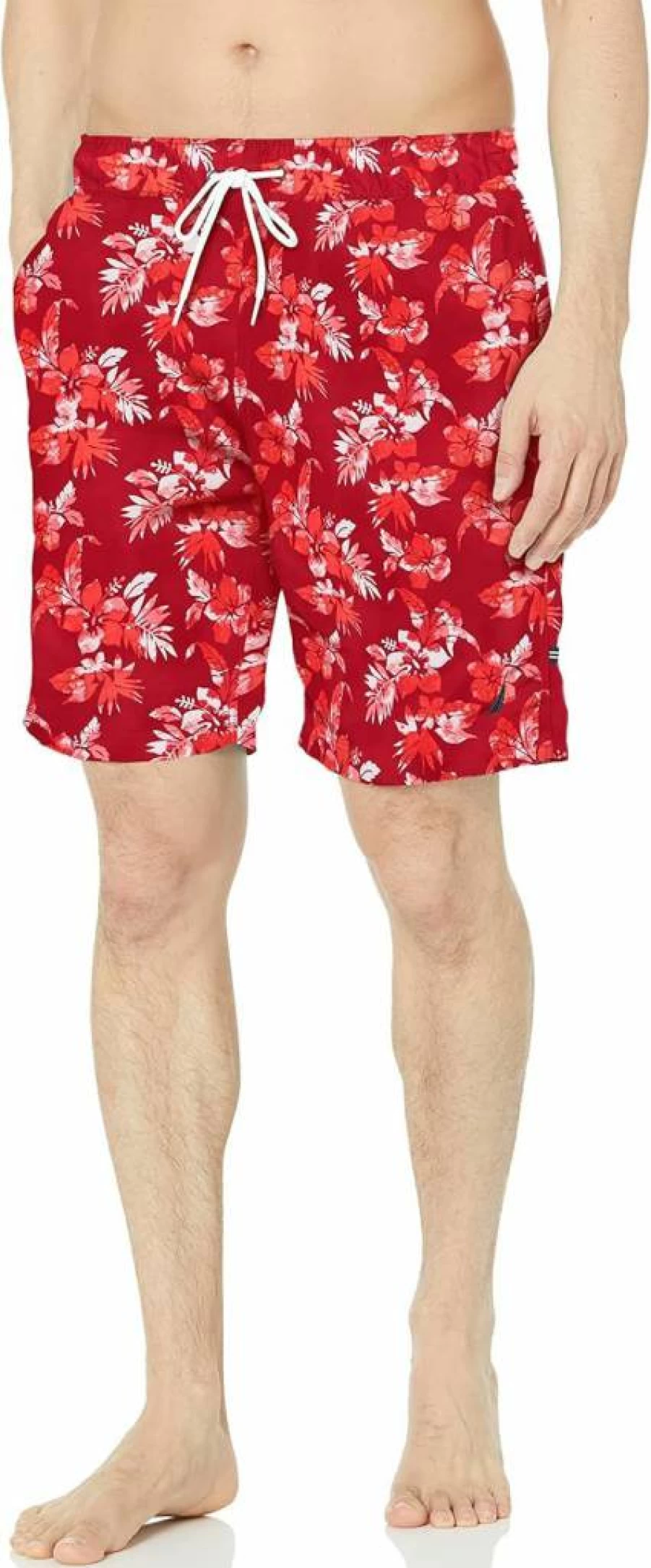 Nautica Men's Sustainable 8 Inch Swim Shorts - Quick Dry Beach Trunks for Men